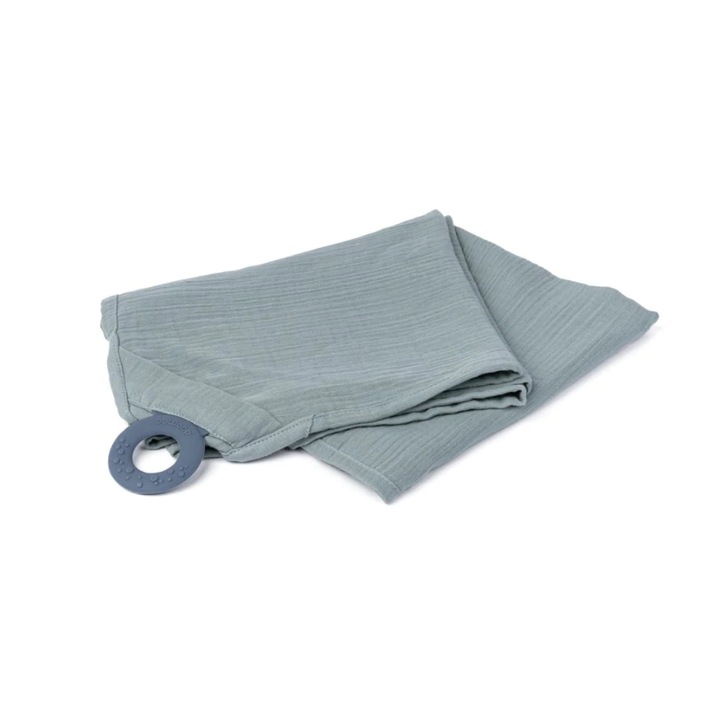 Esarfa pentru alaptat multifunctionala din bumbac organic Mom’n Play Green, Doomoo