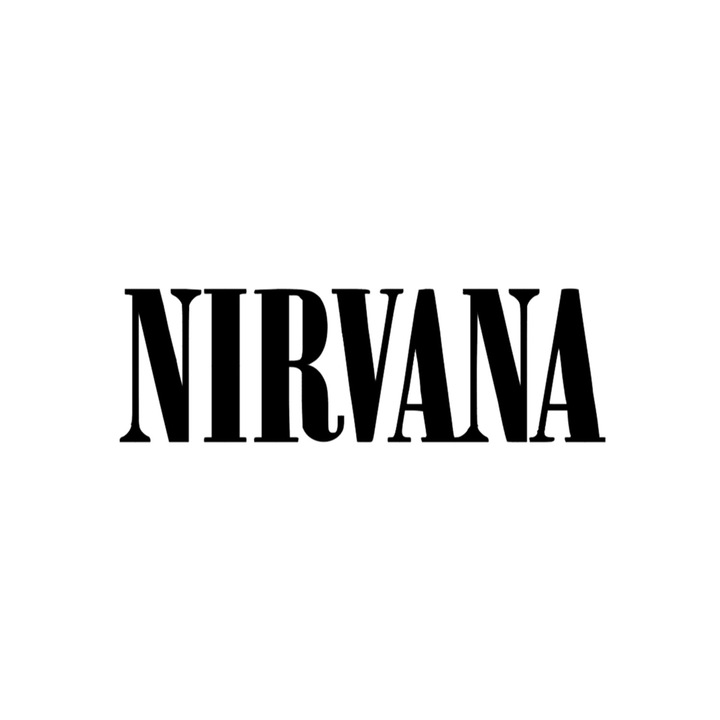 Set 5 bucati, Sticker decorativ, Nirvana logo, Rezistent la apa, NO15652, 6 cm, Multicolor