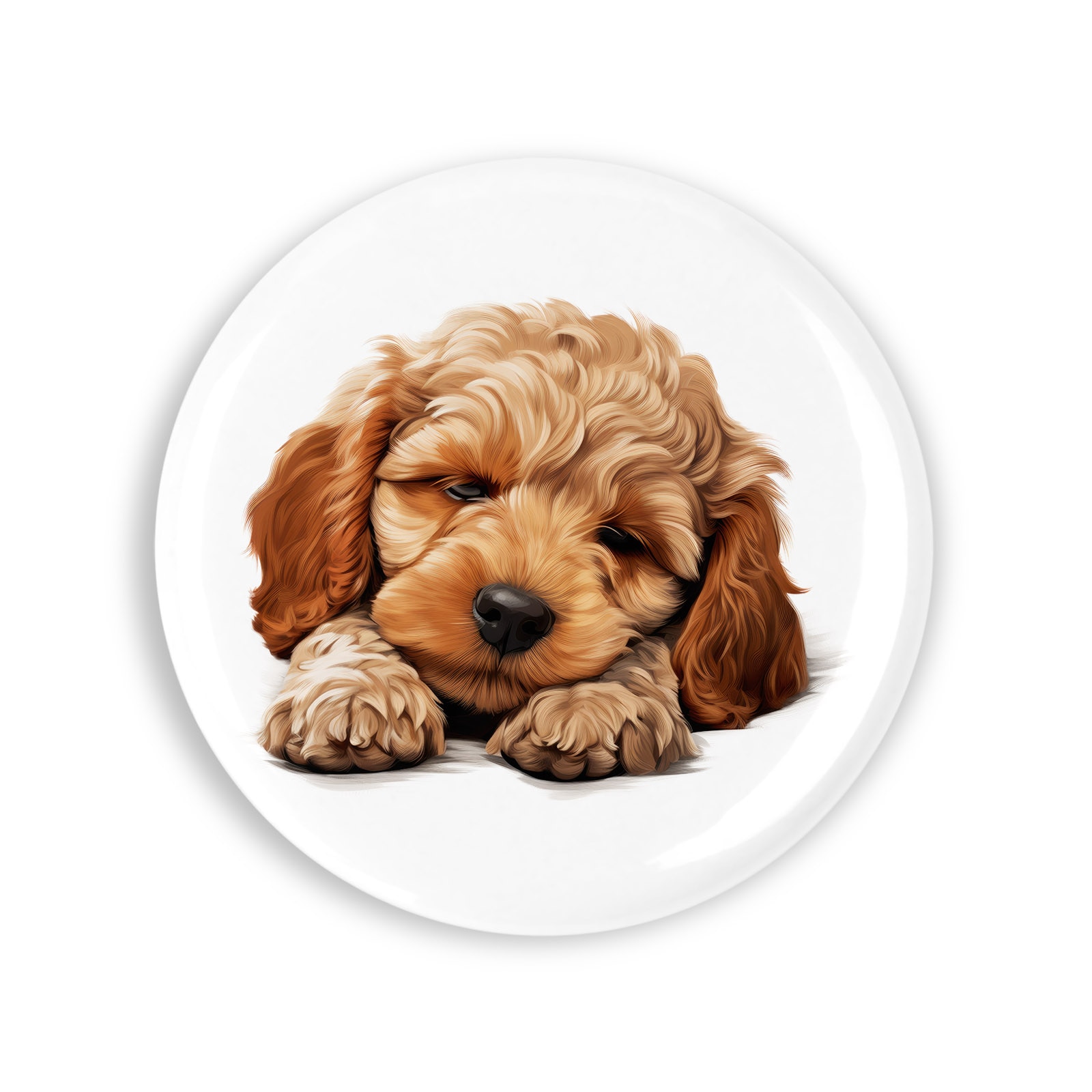 Set 4 insigne, Cockapoo, NO2869, Metal, 44 mm, Multicolor - eMAG.ro