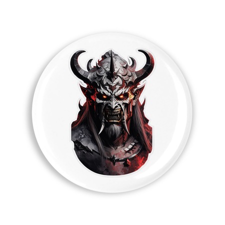 Set 4 insigne, Demonul Belphegor masca, NO7794, Metal, 44 mm ...