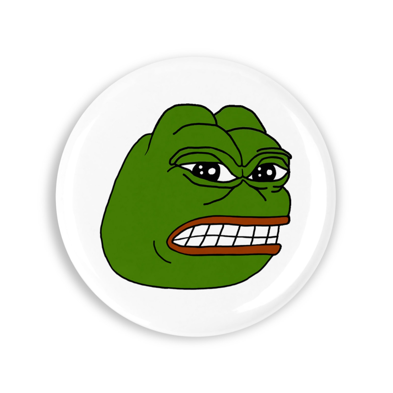 Комплект от 4 значки, Angry Pepe the Frog Meme, NO10877, Метал, 44 mm,  Многоцветен - eMAG.bg