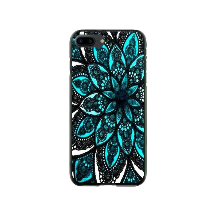 Husa personalizata Swim Case si Folie de Silicon pentru Apple iPhone 7 Plus, model Mandela #2, multicolor, S1D1M0255