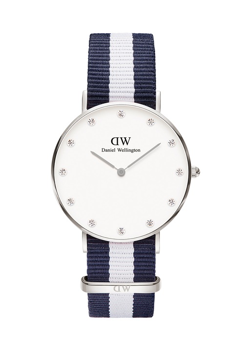 Daniel Wellington Ezüstszín Karóra Csíkos Szíjjal