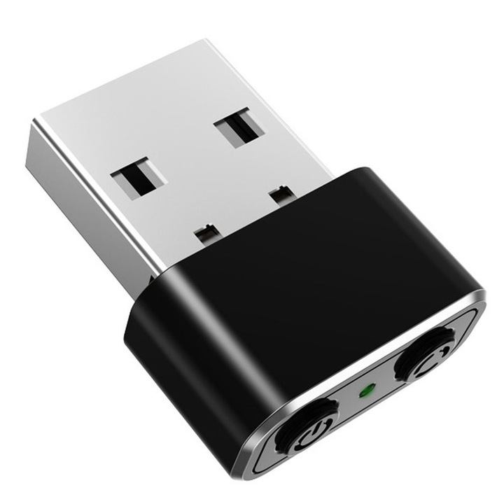 Mini Mouse Mover, fém, USB, fekete