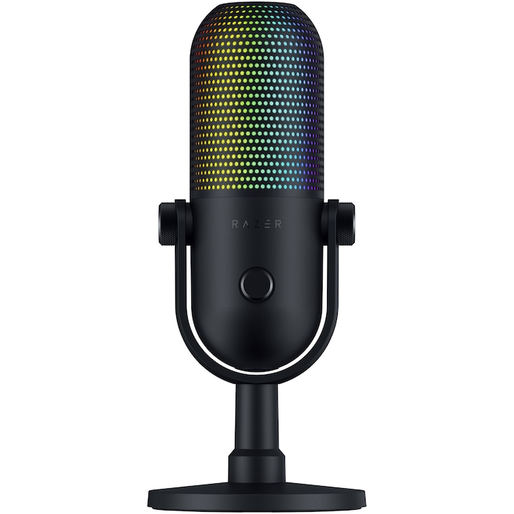 Микрофон Razer Seiren V3 Chroma RGB USB, 20 Hz -20000 Hz, Чувствителност 34 Db, Черен
