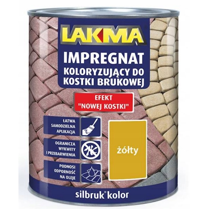 Vopsea pentru pavele, Lakma, Galben, 4 L