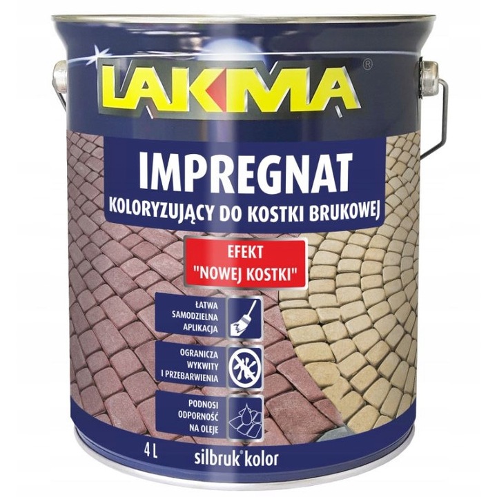 Vopsea pentru pavele, Lakma, 4 l, Maro