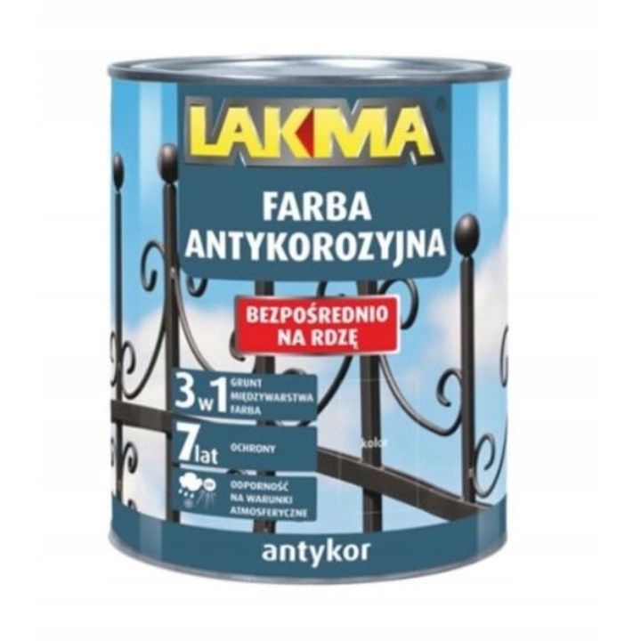 Vopsea, LAKMA, 3in1, Argintiu, 0.75L