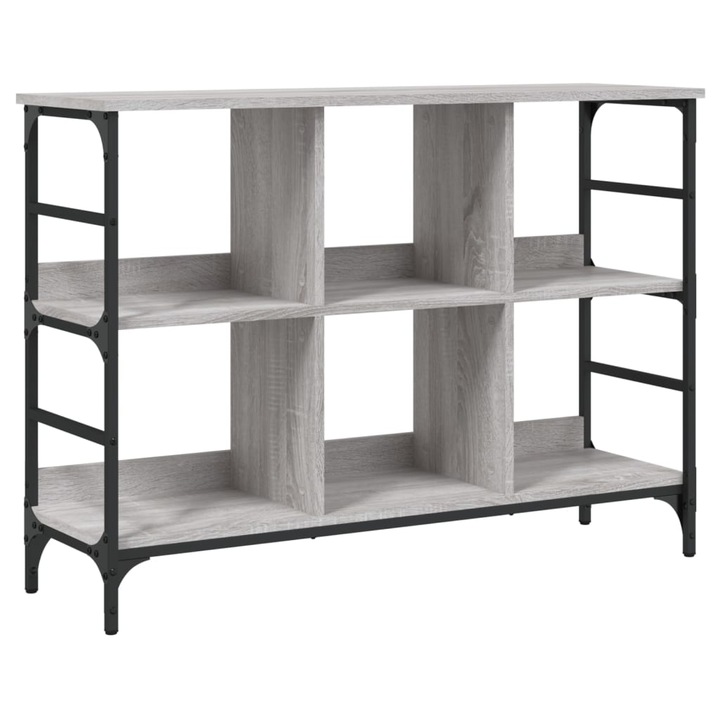 Dulap vidaXL, gri sonoma, 102x32x73,5 cm, lemn prelucrat, 17.15 kg