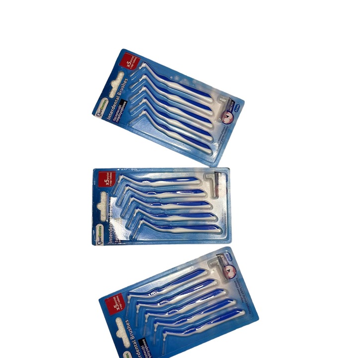 3 szett interdentális kefe csomag, Auridentes, 15 db