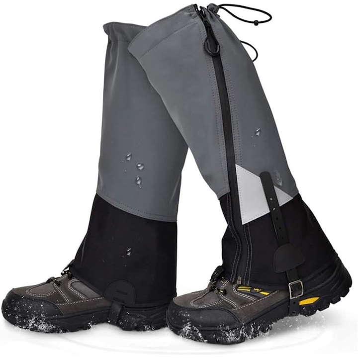 JENUOS Vízálló hópelyhek, unisex, dupla rögzítő rendszerrel állítható, nejlon, OPRA Tactical, L méret