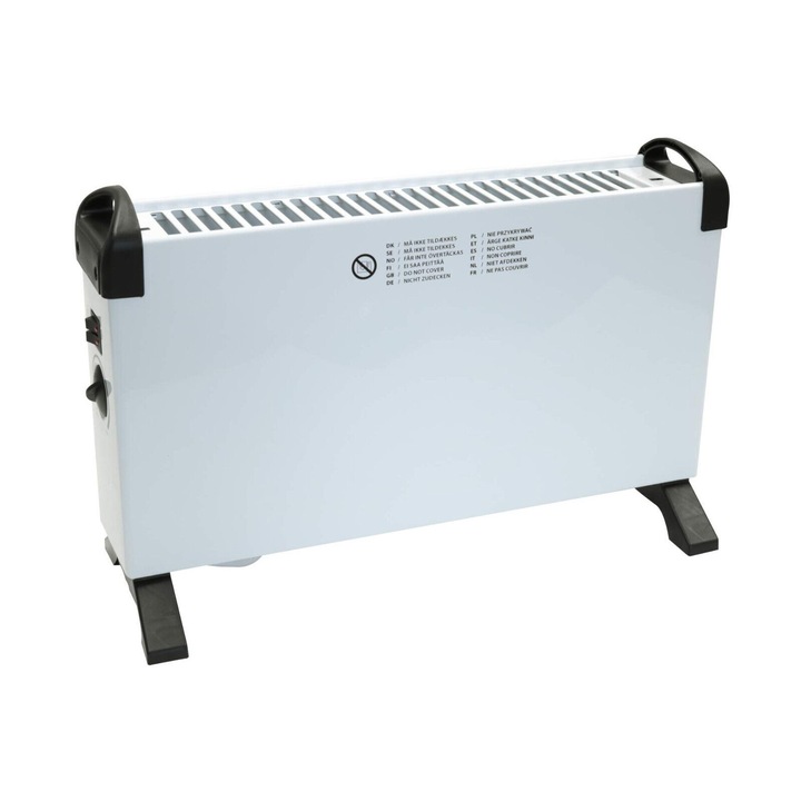Convector electric CH 2000S, 2000 W, 3 nivele de putere, termostat