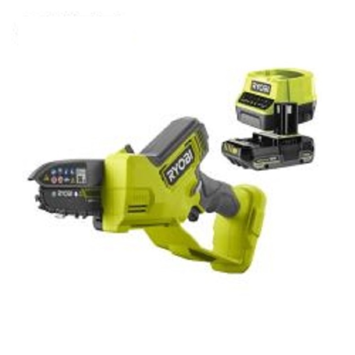 Ryobi ONE+ 18V 10cm akkumulátoros kézi láncfűrész RY18PSX10A-120