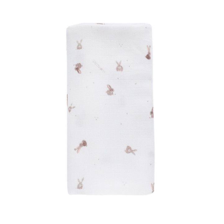 Babapléd, LullaLove, Fehér/Barna