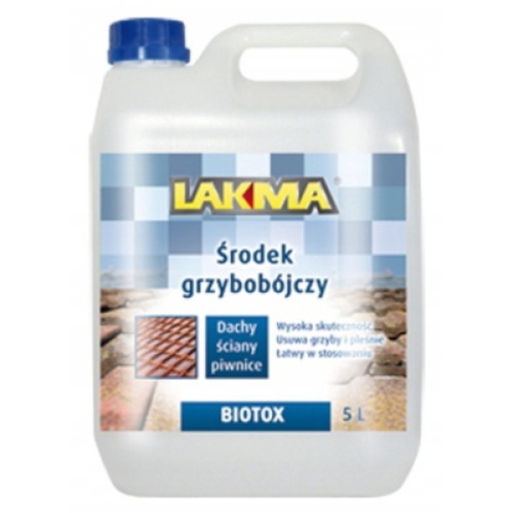 Penész és foltok elleni oldat BIOTOX TOTAL Lakma, színtelen, 5L