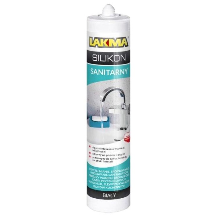 Silicon sanitar, LAKMA, Alb, 280ml