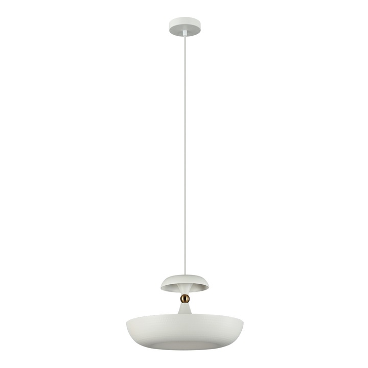 Пендел Italux Marina, матово бяло, 1XE27, D.36 cm