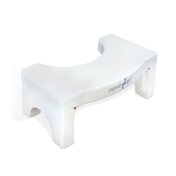 Scaun pentru toaleta Squat-n-Go, alb, 40x9x25 cm