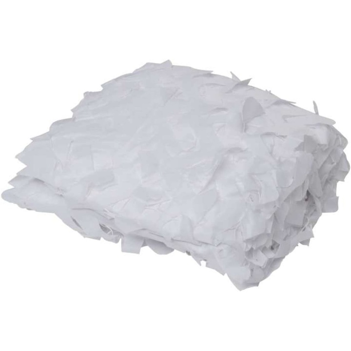 Árnyékoló kendő QttvbTna, poliészter, 120g/m2, fehér, 3x4m, erkélyre, teraszra és kertre