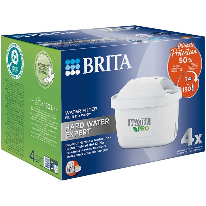 Комплект от 4 филтъра Maxtra PRO Hard Water Expert