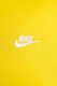 Nike, Памучна тениска Sportswear Club, Шафраново жълто, Мръснобял, S