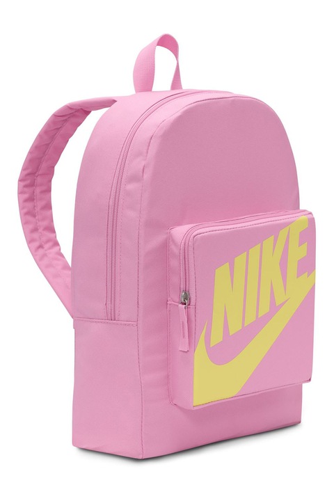 Nike, Раница с преден джоб с цип, Розово, Сламеножълт