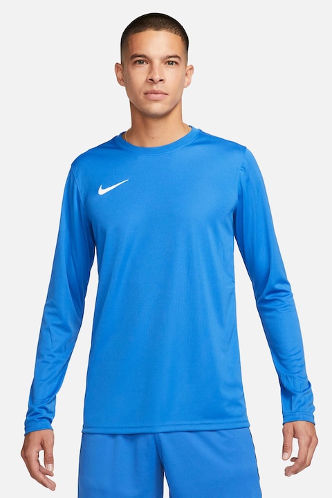 Nike, Футболна блуза с лого, Светлосин