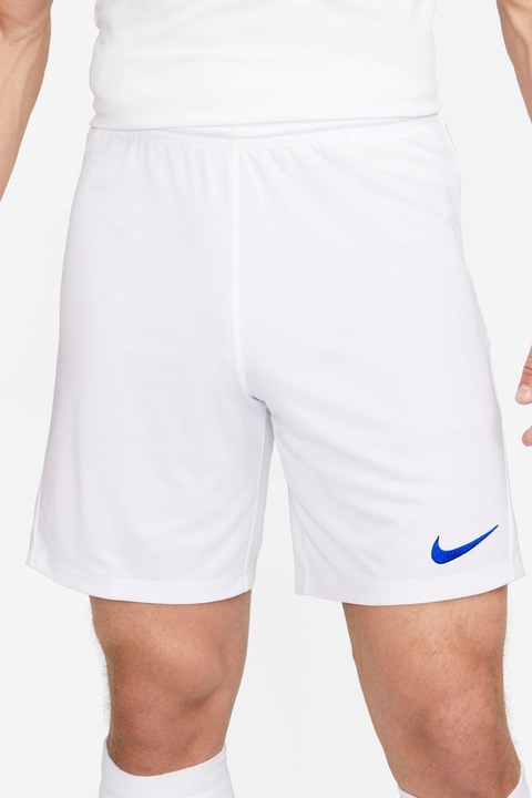 Nike, Pantaloni scurti cu talie elastica pentru fotbal Park, Albastru royal/Alb murdar
