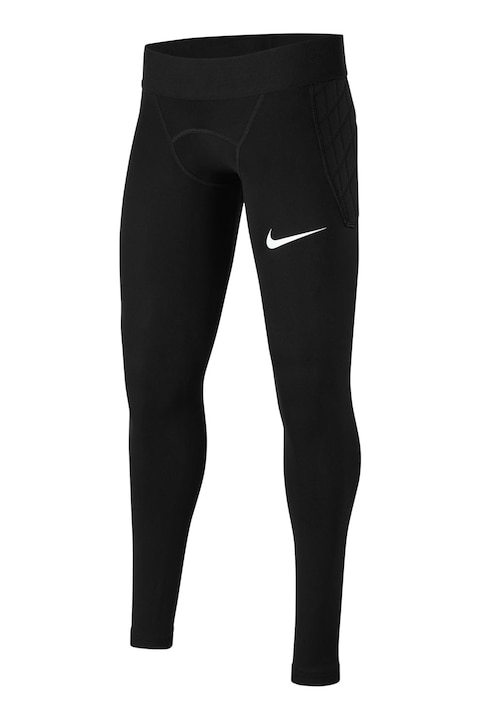 Nike, Dri-FIT sportleggings logós részlettel, Fekete