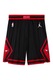 Nike, Pantaloni scurti cu logo pentru baschet, Rosu, Negru, L