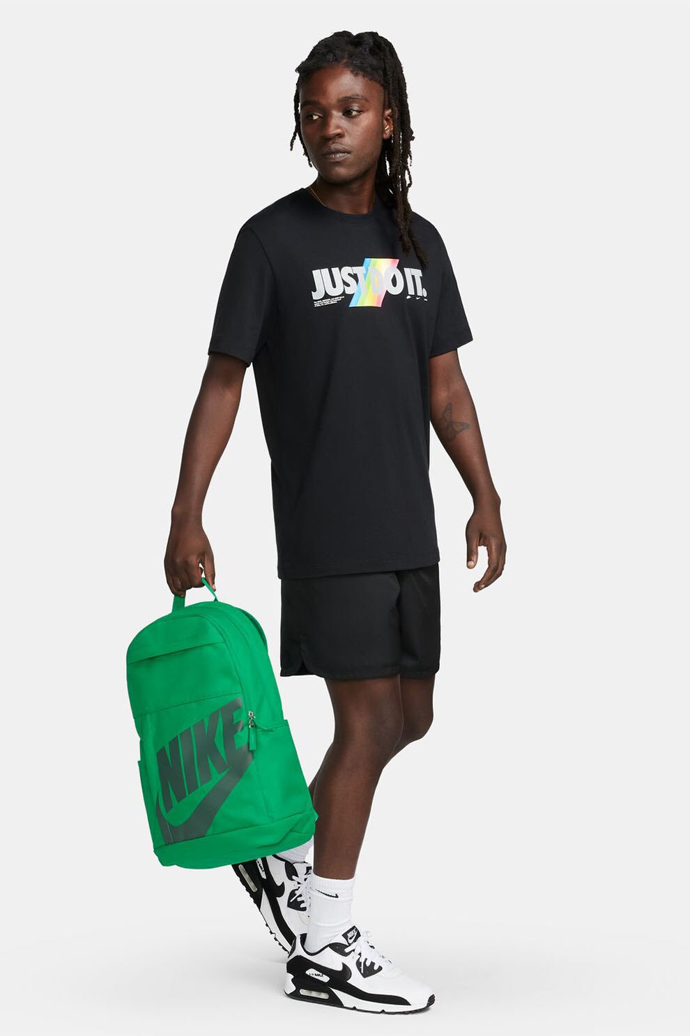 Nike, Rucsac unisex cu logo Element - 21L, Verde, Negru - eMAG.ro