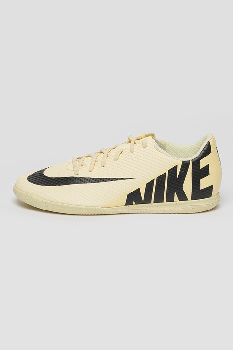 Nike, Pantofi cu imprimeu logo pentru fotbal Vapor 15, Negru/Galben pai