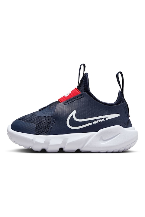 Nike, Спортни обувки Flex Runner 2 с кожа, Червен/Тъмносин
