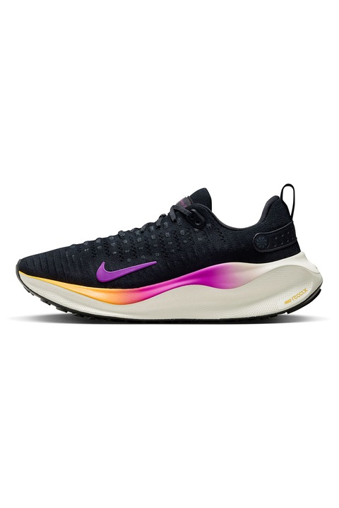Nike, Pantofi pentru alergare ReactX InfinityRN 4, Negru, Albastru Violet, 5