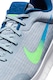 Nike, Pantofi cu logo pentru fitness Flex Experience, Albastru glaciar/Verde lime