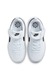 Nike, Pantofi sport de piele ecologica cu inchidere velcro Court Borough, Alb/Negru