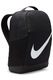 Nike, Rucsac cu imprimeu logo pentru fitness Brasilia - 18L, Negru, Alb