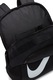 Nike, Rucsac cu imprimeu logo pentru fitness Brasilia - 18L, Negru, Alb