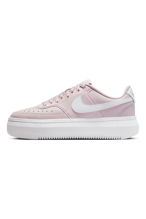 Nike, Спортни обувки Court Vision Alta от кожа и еко кожа, Розово