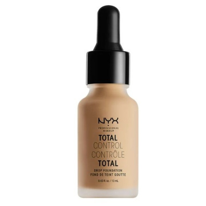 Фон дьо тен, NYX, Total Control Drop, 09 Medium Olive, 13 мл