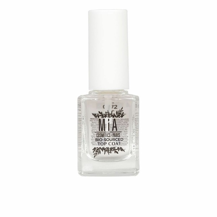 Lac de unghii, Mia Cosmetics Paris, Transparent, 11ml