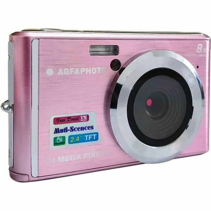 Цифров фотоапарат Agfa DC5200, HD, розов, 1280x720 px