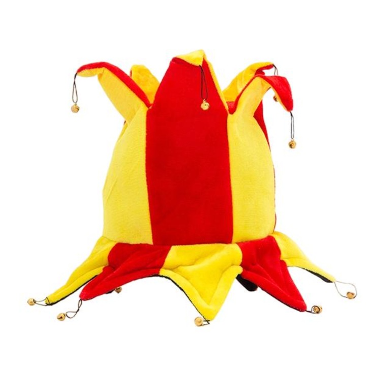 Palarie, BigBuy, 30x25cm, Galben/Rosu