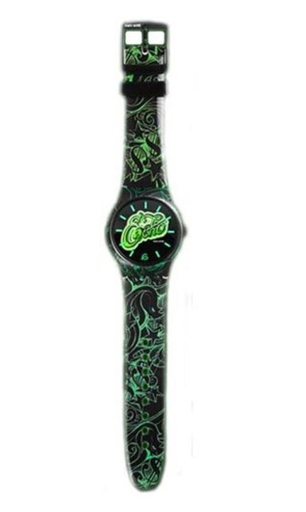 Ceas unisex, Marc Ecko, Plastic, 42 mm, Verde/Negru
