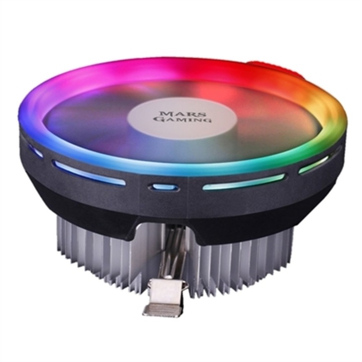 CPU Cooler, Mars Gaming, 12 cm, 12 V, 120 W, ARGB, Multicolor