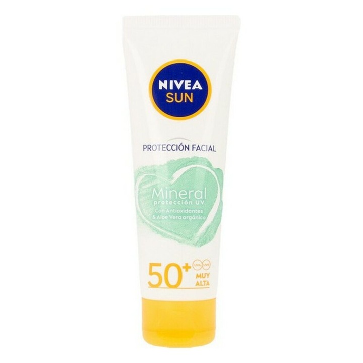 Слънцезащитен крем, Nivea, SPF50+, 50 мл