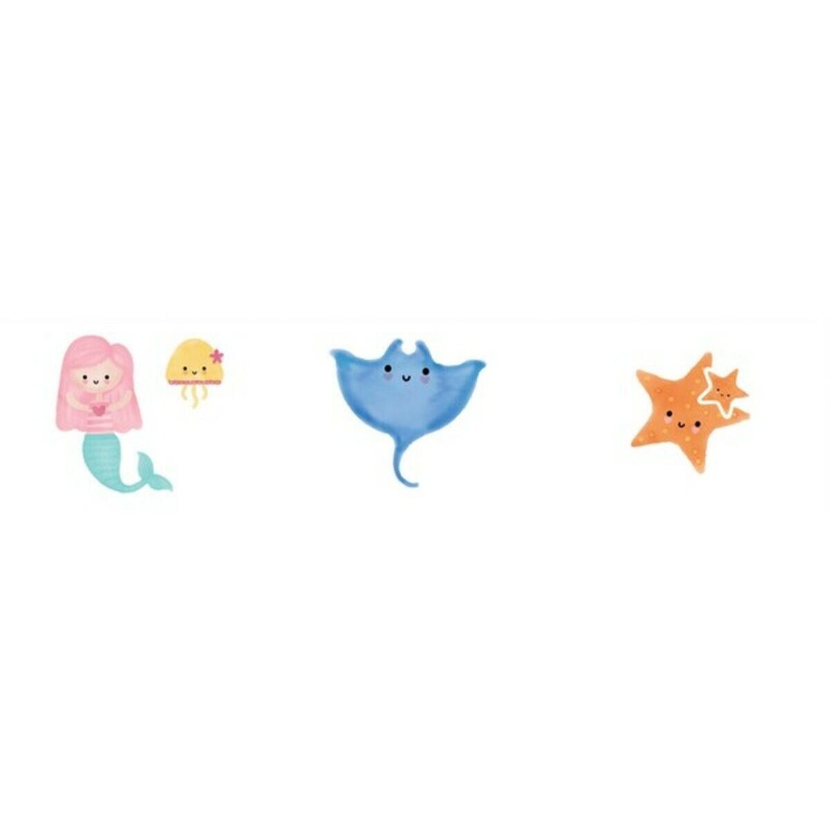 Страничен протектор за кошара, Cool Kids, Памук, Модел Русалка, Бял ...