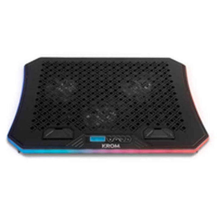 Cooler laptop, Krom, RGB, 19", Negru