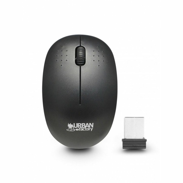 Mouse, Urban Factory, Plastic, 48g, Negru