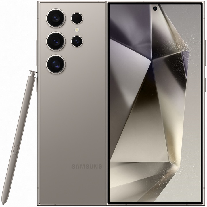 Смартфон Samsung Galaxy S24 Ultra, Dual SIM, 12GB RAM, 512GB, 5G, Titanium Grey